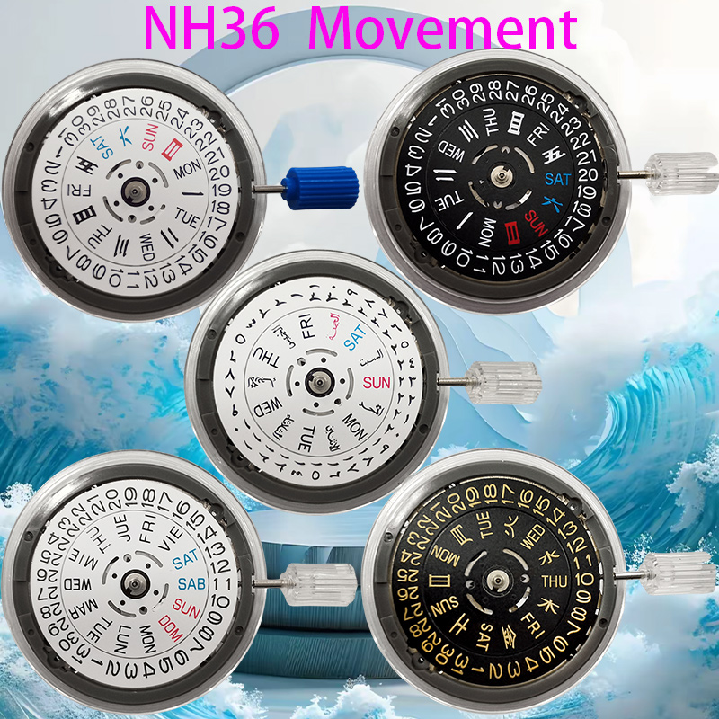 Perpetual Calendar Watch - مجموعة قطع غيار ساعة NH36A الأصلية