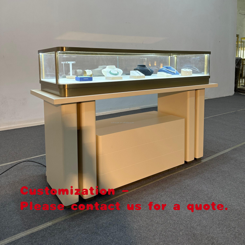 Luxury Watch Store - طاولة عرض ساعات ومجوهرات من الفولاذ