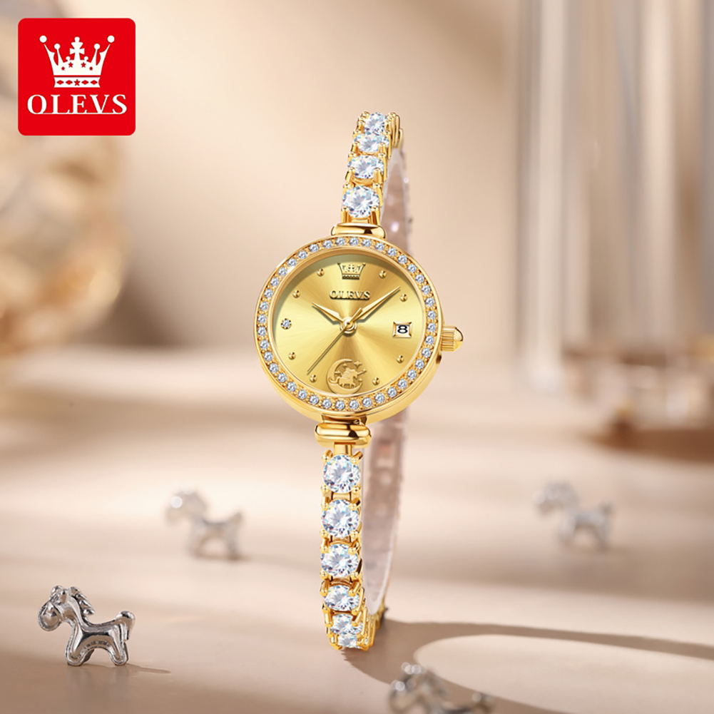 Luxury Watch E Jewellery - ساعة OLEVS الفاخرة الأصلية للنساء، ساعة