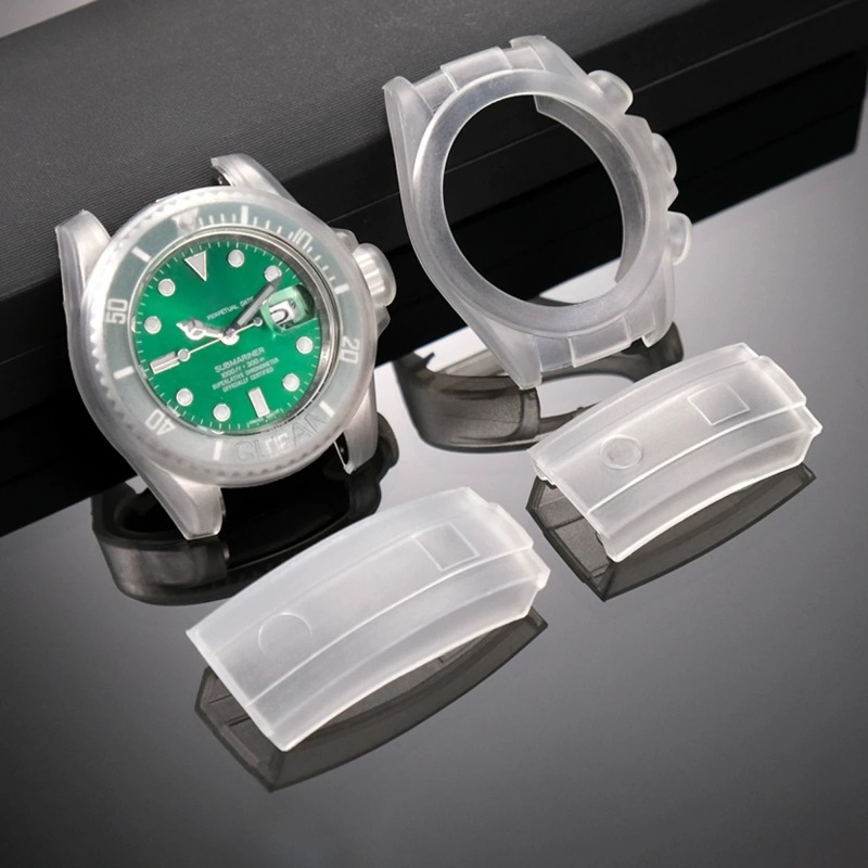 Luxury Watch Expensive - حافظة حماية للساعة شفافة مقاومة للخدش