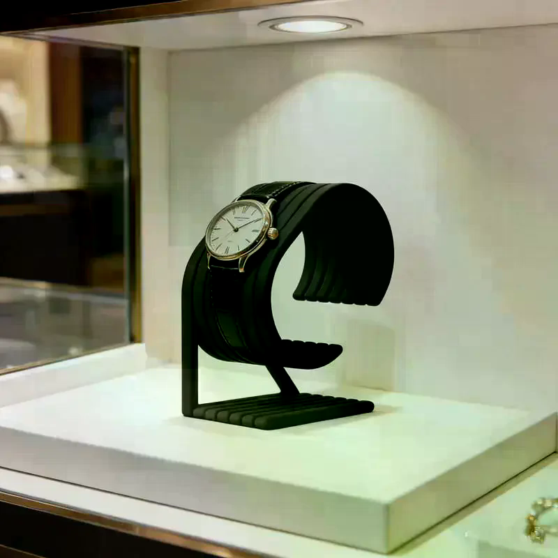 Luxury Watch Store - حامل ساعات فاخر من الرخام لساعتين،