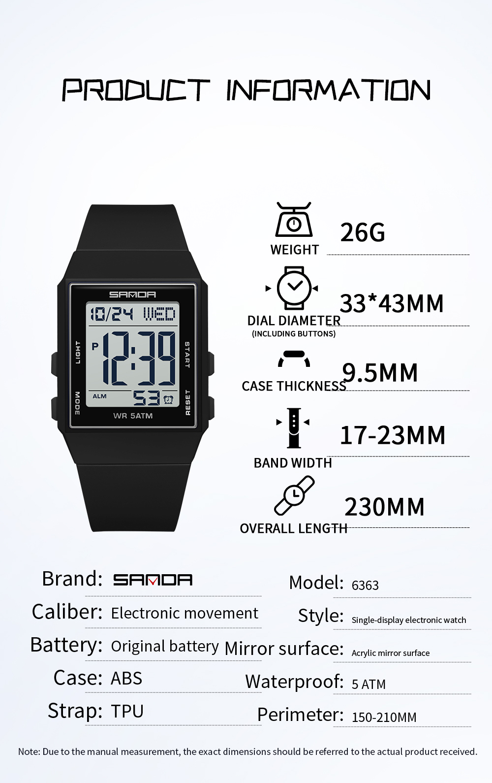 ساعات ساندا الرقمية الكاجوال ل - مراجعة Luxury Watch Store وسعره