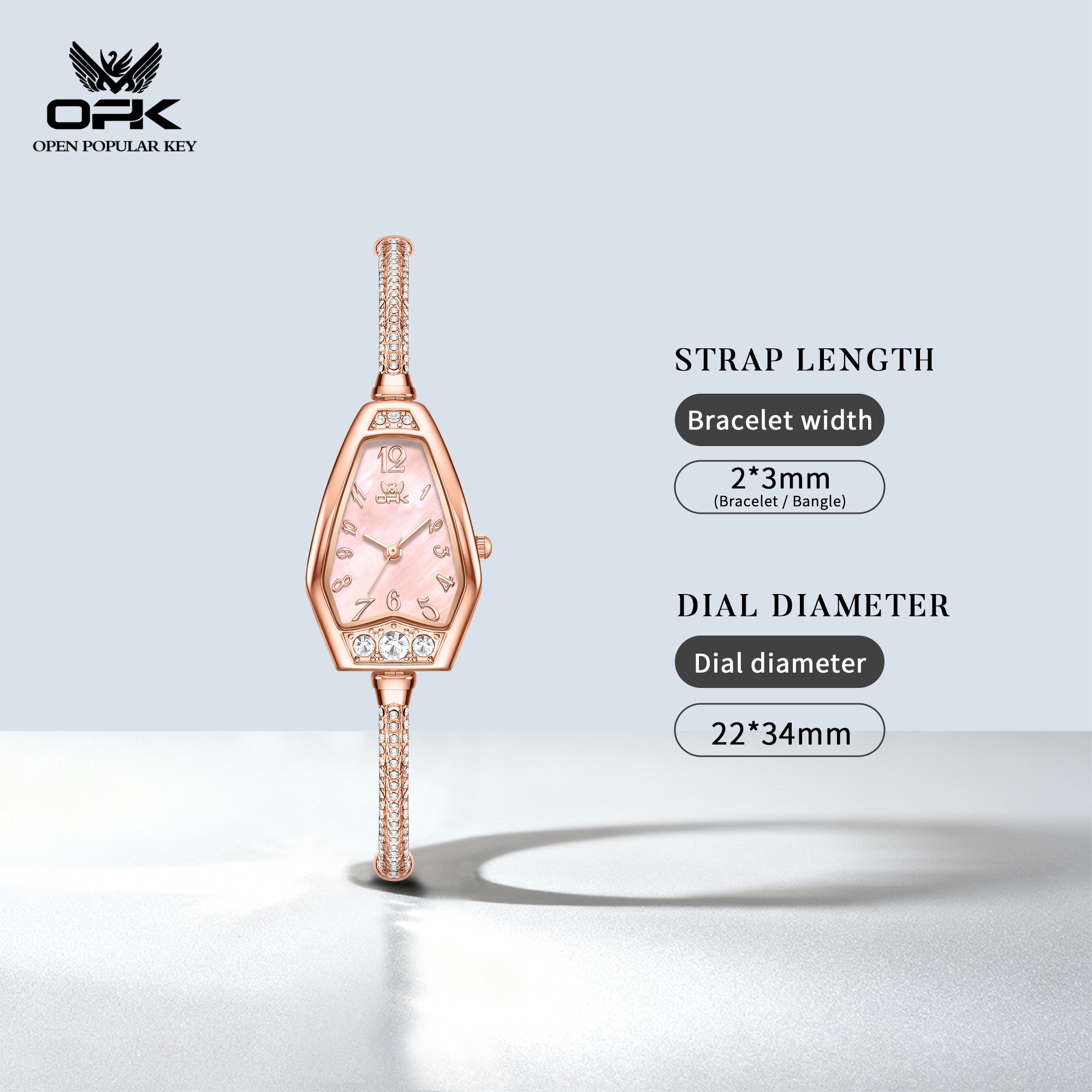 ساعات OPK 6096 الأصلية للنساء، - مراجعة Watch Triangle Luxury وسعره