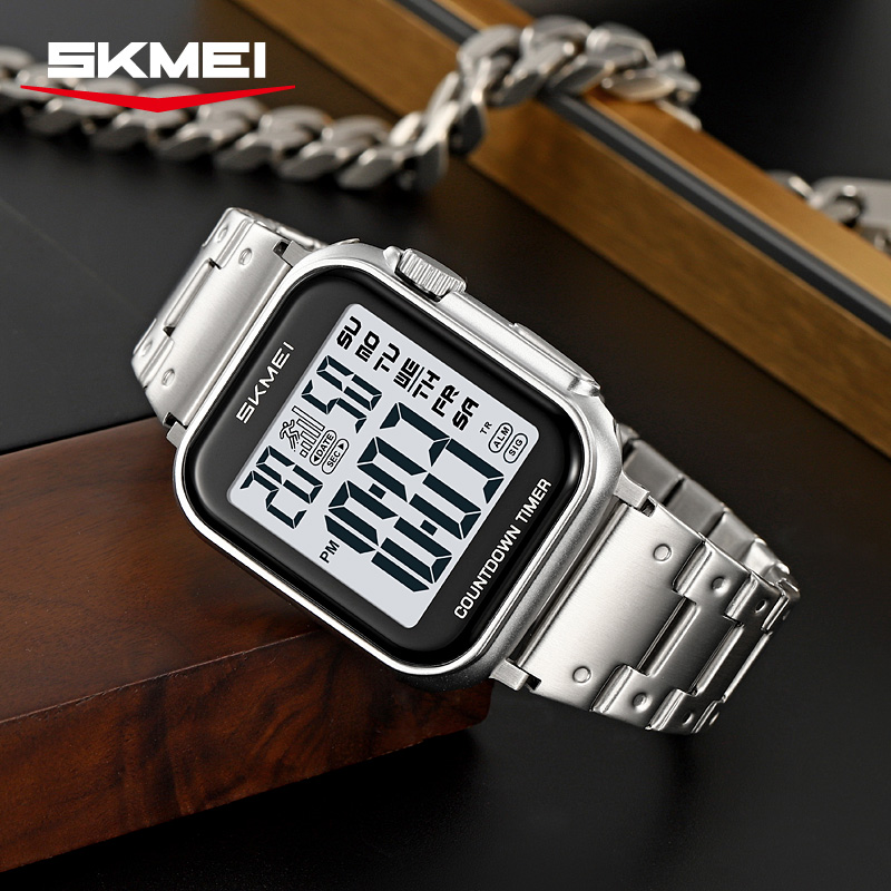 SKMEI 2447 ساعة حركة إلكترونية - مراجعة Watch Triangle Luxury وسعره
