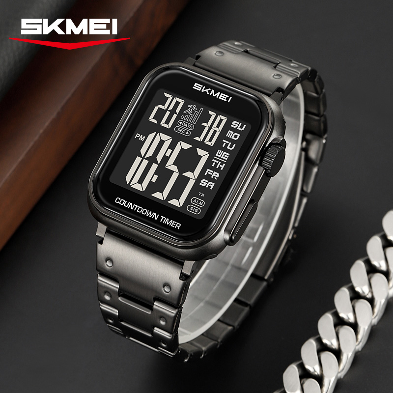 SKMEI 2447 ساعة حركة إلكترونية - مراجعة Watch Triangle Luxury وسعره