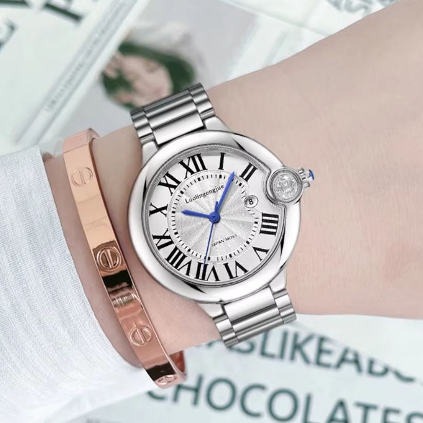 ساعة يد نسائية كوارتز أنيقة وع - مراجعة Luxury Watch Trading وسعره