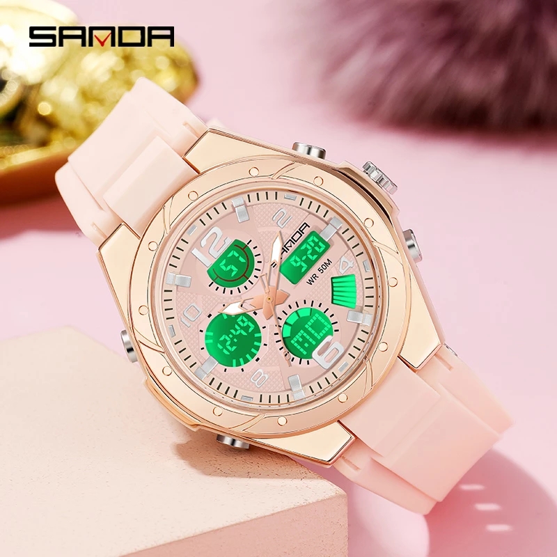 ساعة ساندا الوردية للنساء، ساع - مراجعة Perpetual Calendar Watch وسعره
