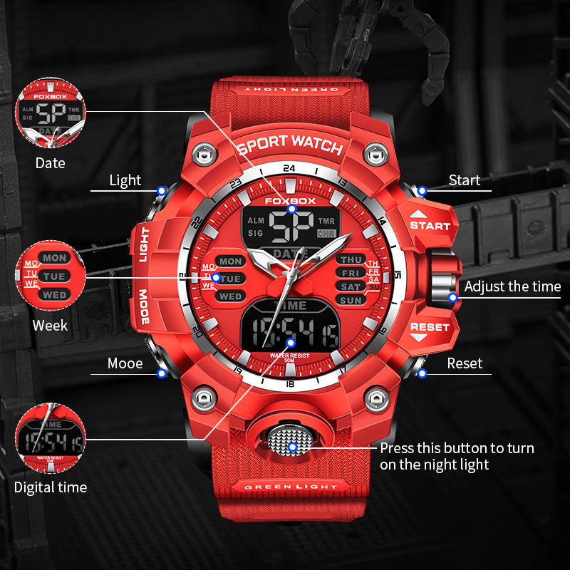 ساعة فوكس بوكس العسكرية للرجال - مراجعة Luxury Watch Organizer For Men وسعره