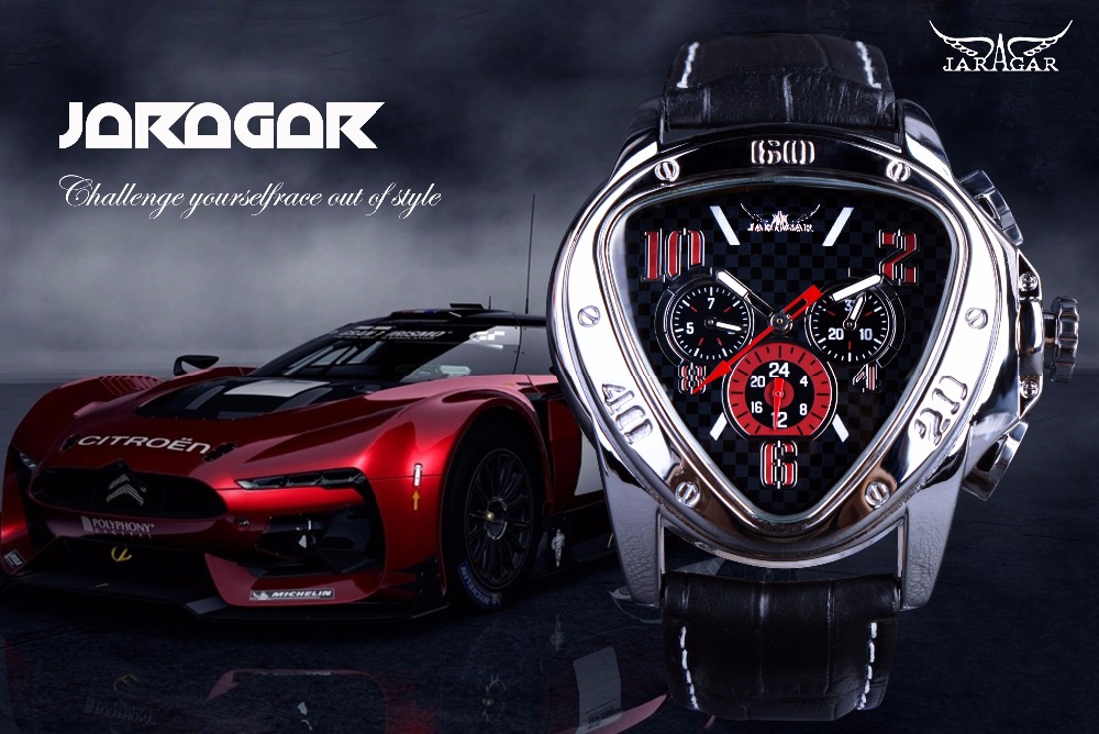 Jaragar الرياضة سباق تصميم هند - مراجعة Watch Triangle Luxury وسعره