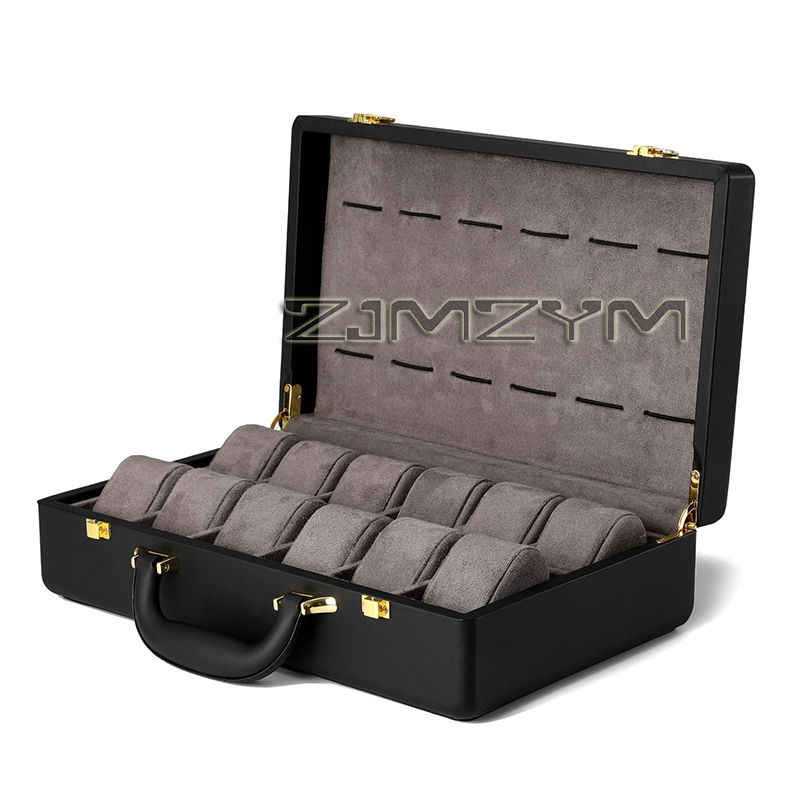 صندوق ساعات بـ 12 فتحة، حقيبة  - مراجعة Luxury Watch Organizer For Men وسعره