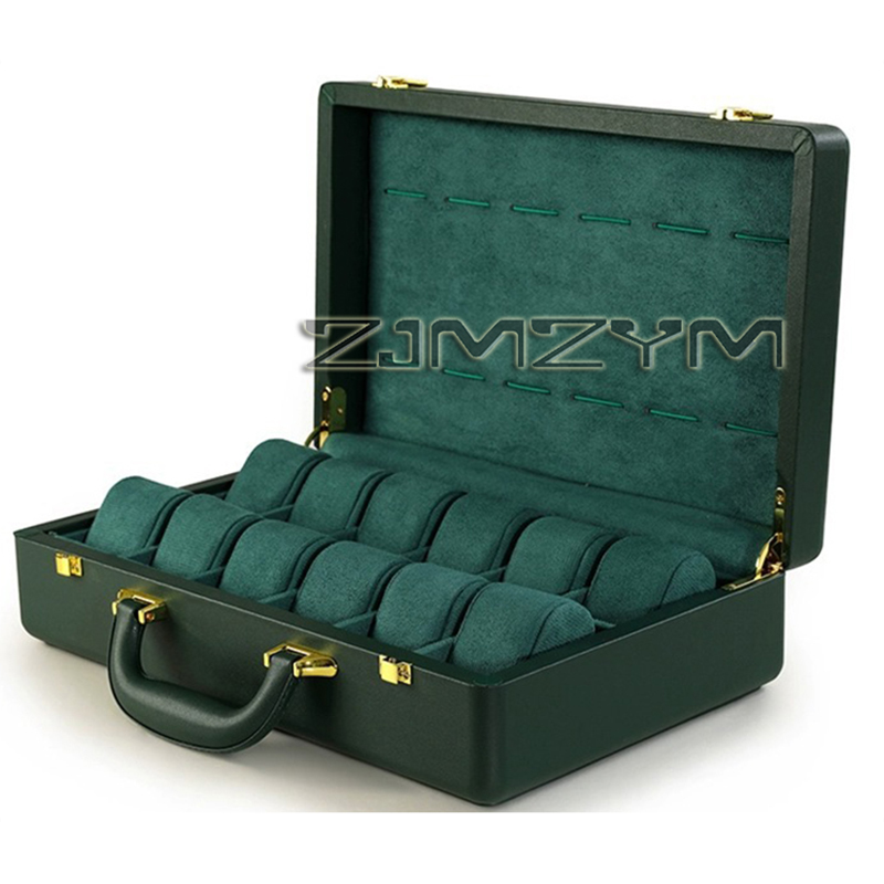 صندوق ساعات بـ 12 فتحة، حقيبة  - مراجعة Luxury Watch Organizer For Men وسعره