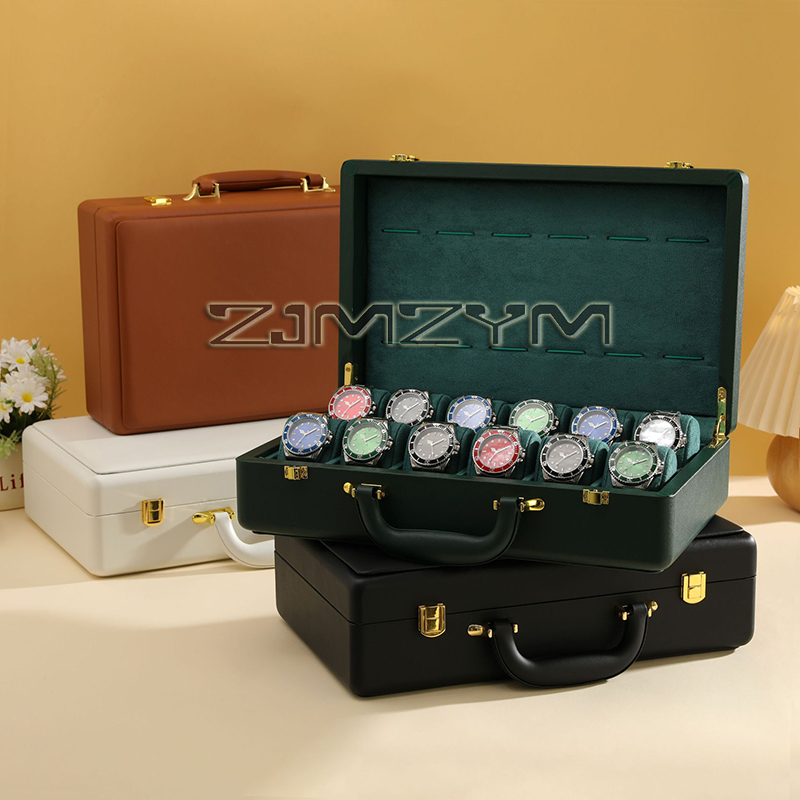 صندوق ساعات بـ 12 فتحة، حقيبة  - مراجعة Luxury Watch Organizer For Men وسعره